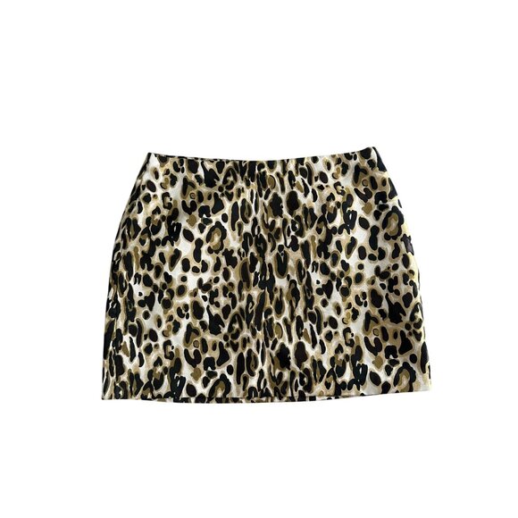 NINE WEST Womens Leopard Print Skirt Size XL - Picture 3 of 6